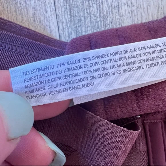 Auden Burgundy Sheer Bra - Picture 5 of 6